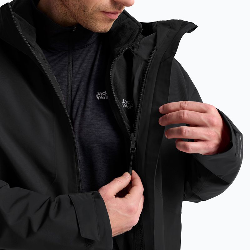 Kurtka 3w1 męska Jack Wolfskin Stonetrail 3In1 black 8