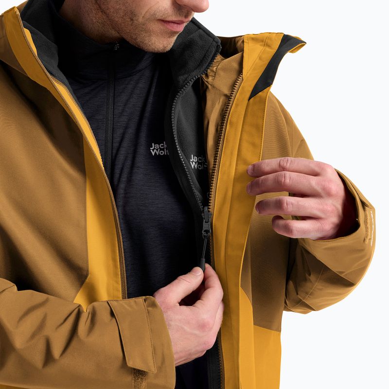 Kurtka 3w1 męska Jack Wolfskin Stonetrail 3In1 burly yellow jw 8