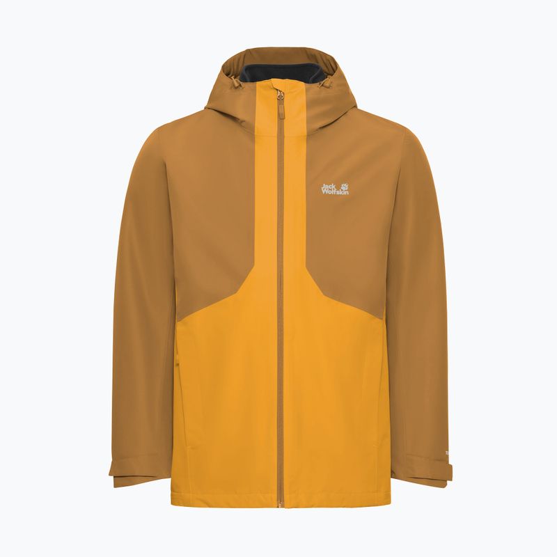 Kurtka 3w1 męska Jack Wolfskin Stonetrail 3In1 burly yellow jw 10