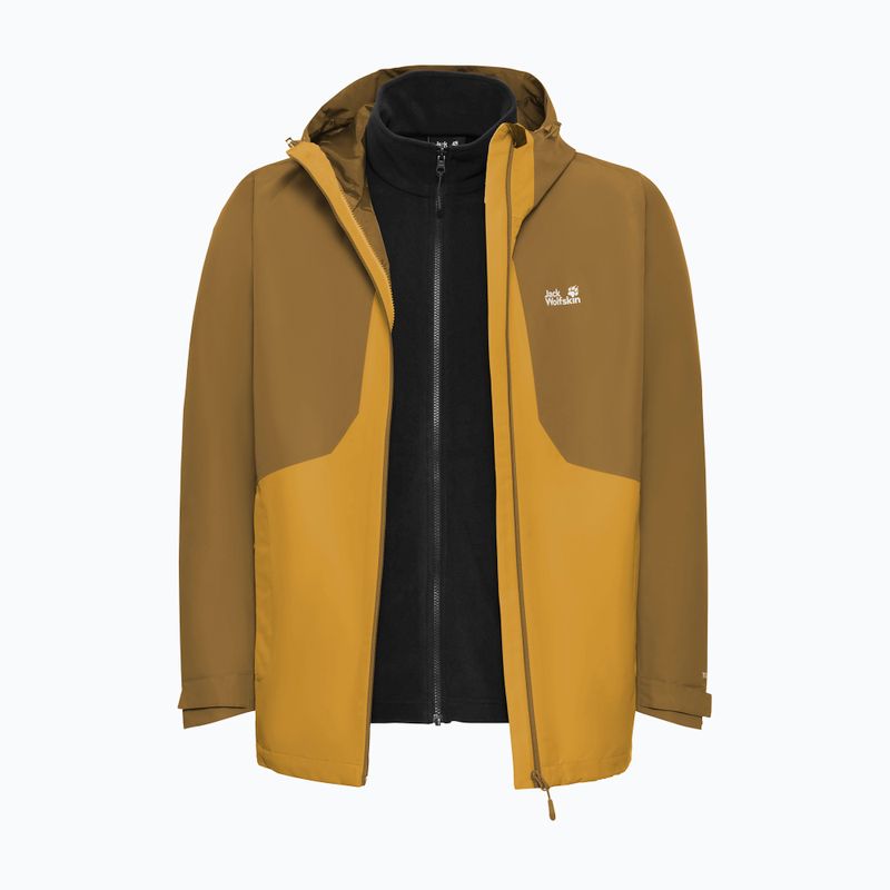 Kurtka 3w1 męska Jack Wolfskin Stonetrail 3In1 burly yellow jw 12