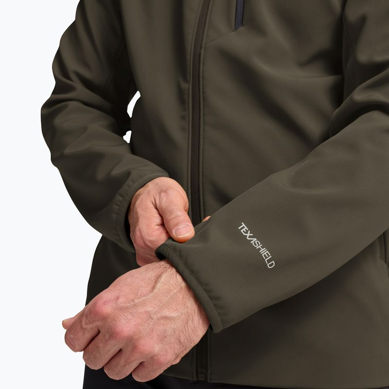 Kurtka przeciwwiatrowa męska Jack Wolfskin Wild Winds Hooded obsidian moss 7