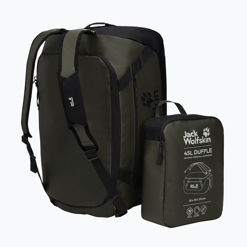 Torba podróżna Jack Wolfskin Tecton Duffle 45 l rich olive 5