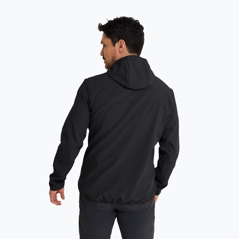 Kurtka przeciwwiatrowa męska Jack Wolfskin Wild Winds Hooded black 2