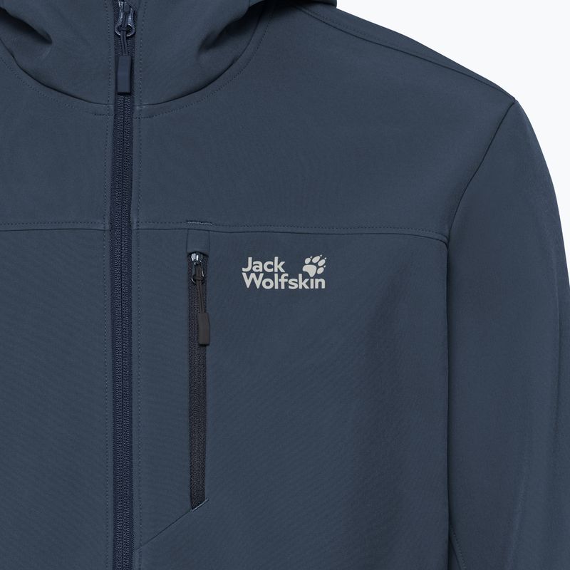 Kurtka przeciwwiatrowa męska Jack Wolfskin Wild Winds Hooded midnight sky 6