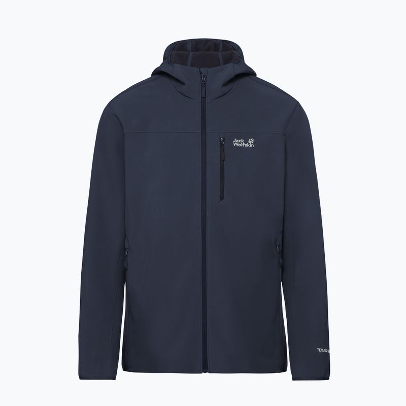 Kurtka przeciwwiatrowa męska Jack Wolfskin Wild Winds Hooded midnight sky 8