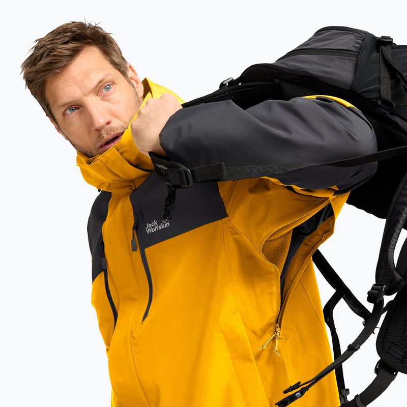 Kurtka przeciwdeszczowa męska Jack Wolfskin Jasper Pro 2L burly yellow jw 4