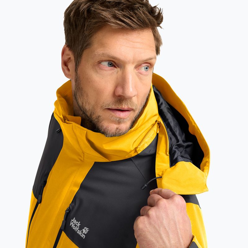Kurtka przeciwdeszczowa męska Jack Wolfskin Jasper Pro 2L burly yellow jw 5