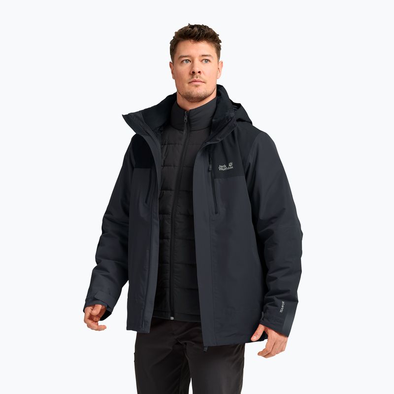 Kurtka 3w1 męska Jack Wolfskin Jasper Pro 3IN1 phantom