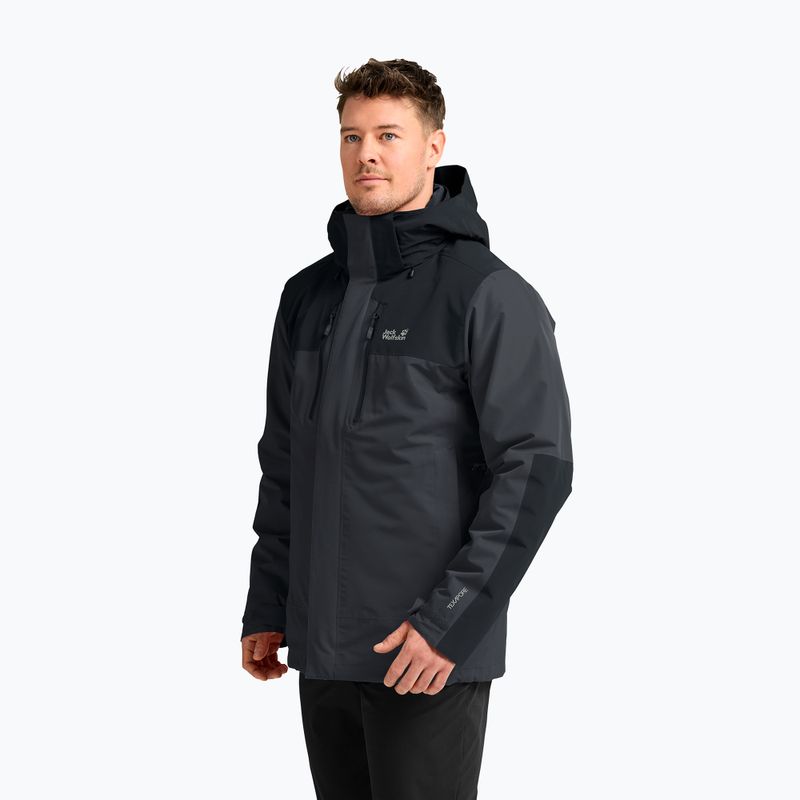 Kurtka 3w1 męska Jack Wolfskin Jasper Pro 3IN1 phantom 4