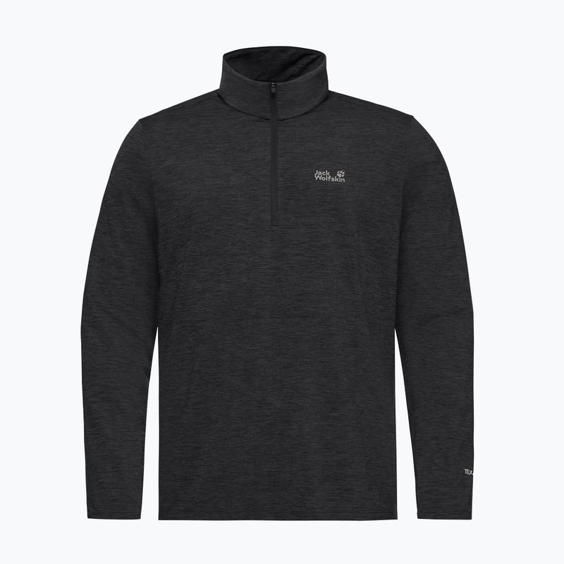 Bluza polarowa męska Jack Wolfskin Trail Half Zip black 4