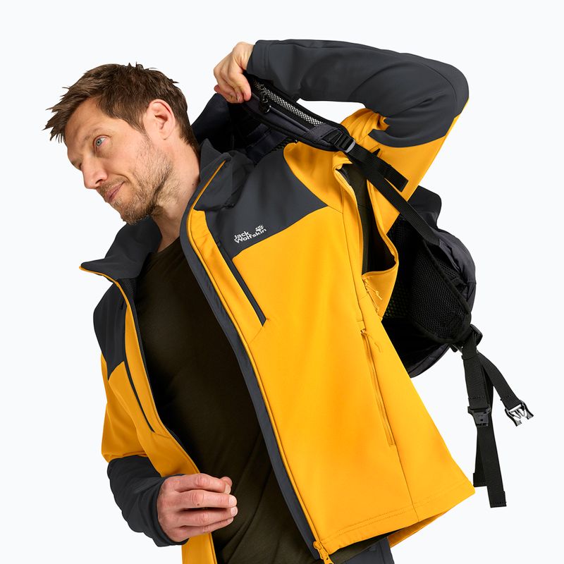 Kurtka przeciwwiatrowa męska Jack Wolfskin Jasper burly yellow jw 4