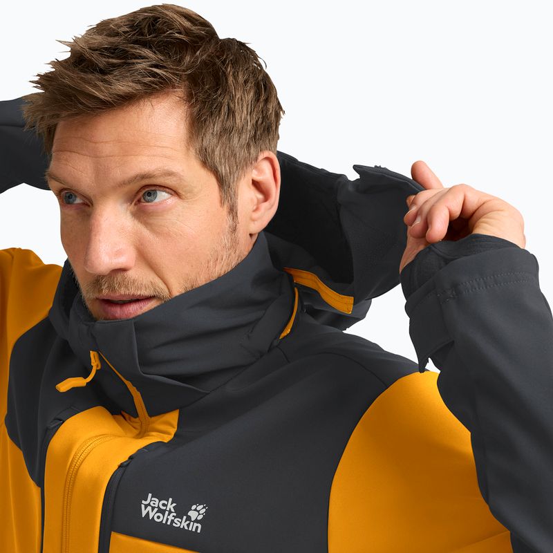 Kurtka przeciwwiatrowa męska Jack Wolfskin Jasper burly yellow jw 6