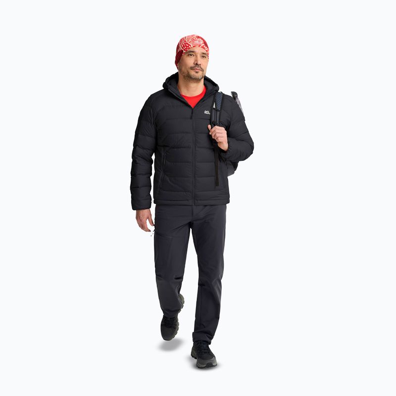 Kurtka puchowa męska Jack Wolfskin Wild Pass Down Hoody black 2