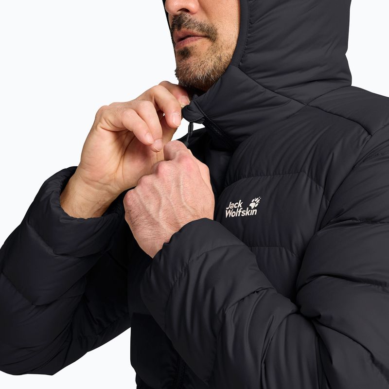 Kurtka puchowa męska Jack Wolfskin Wild Pass Down Hoody black 4