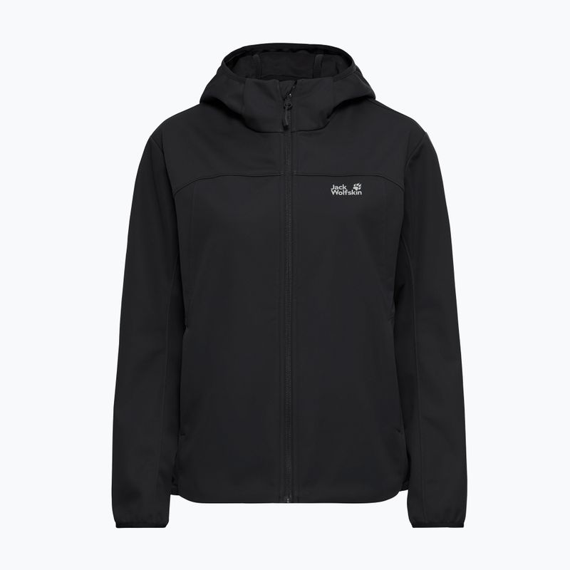Kurtka softshell damska Jack Wolfskin Windhain 2 Hoody black 7