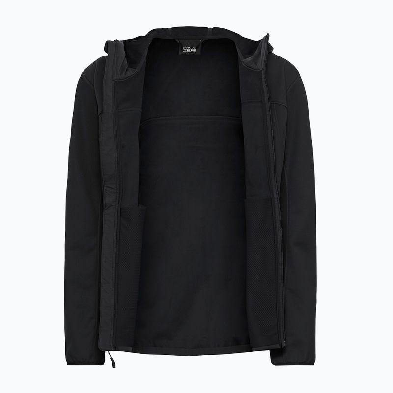 Kurtka softshell damska Jack Wolfskin Windhain 2 Hoody black 9