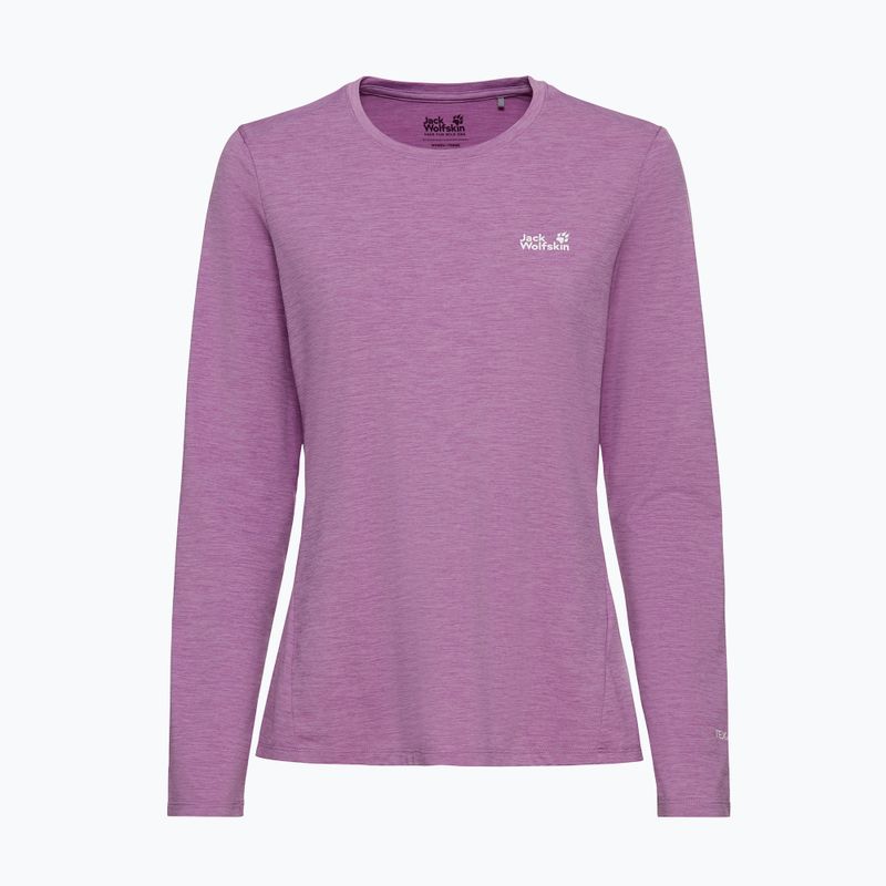 Longsleeve trekkingowy damski Jack Wolfskin Trail vivid orchid 4