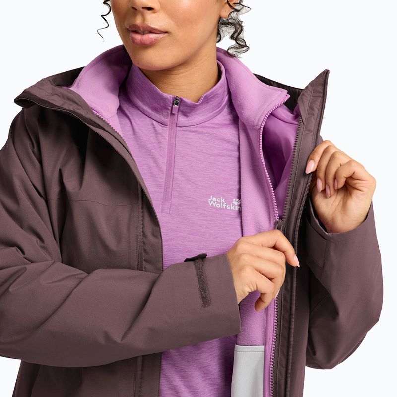 Kurtka 3w1 damska Jack Wolfskin Moonrise 2 3IN1 sheer plum 8