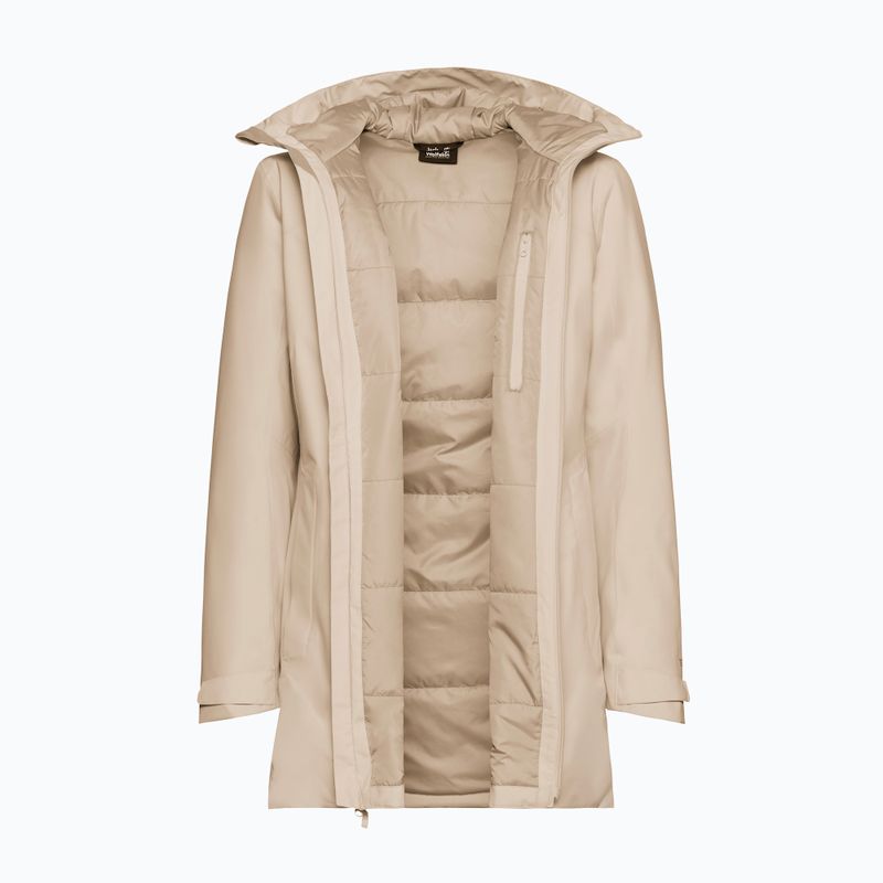 Kurtka przeciwdeszczowa damska Jack Wolfskin Heidelstein 2 Ins oyster 9