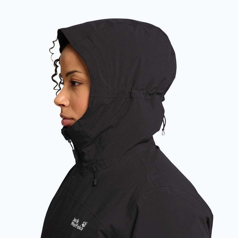 Kurtka przeciwdeszczowa damska Jack Wolfskin Heidelstein 2 Ins black 4