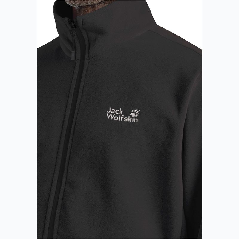 Bluza polarowa męska Jack Wolfskin Wild Rebel 200 Full Zip paw black 4
