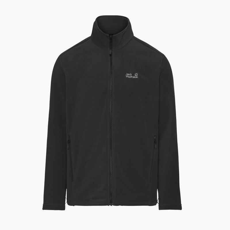 Bluza polarowa męska Jack Wolfskin Wild Rebel 200 Full Zip paw black 7