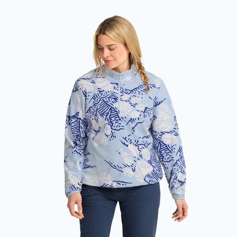 Bluza polarowa damska Jack Wolfskin Paw Era 100 Orint Half Zip paw crystal blue