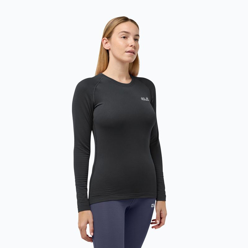 Bluza termoaktywna damska Jack Wolfskin Infinite Warm LS black