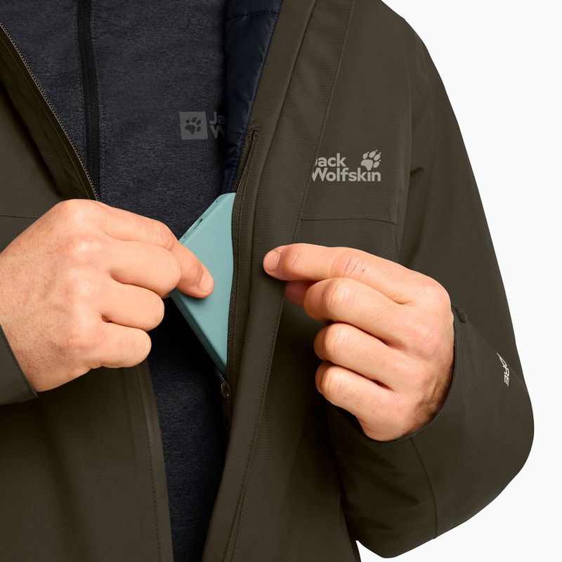 Kurtka ocieplana męska Jack Wolfskin Wisper Ins obsidian moss 4