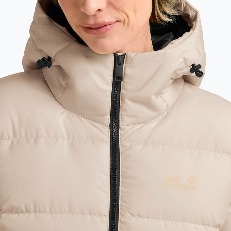 Płaszcz puchowy damski Jack Wolfskin Frozen Palace Coat oyster 4