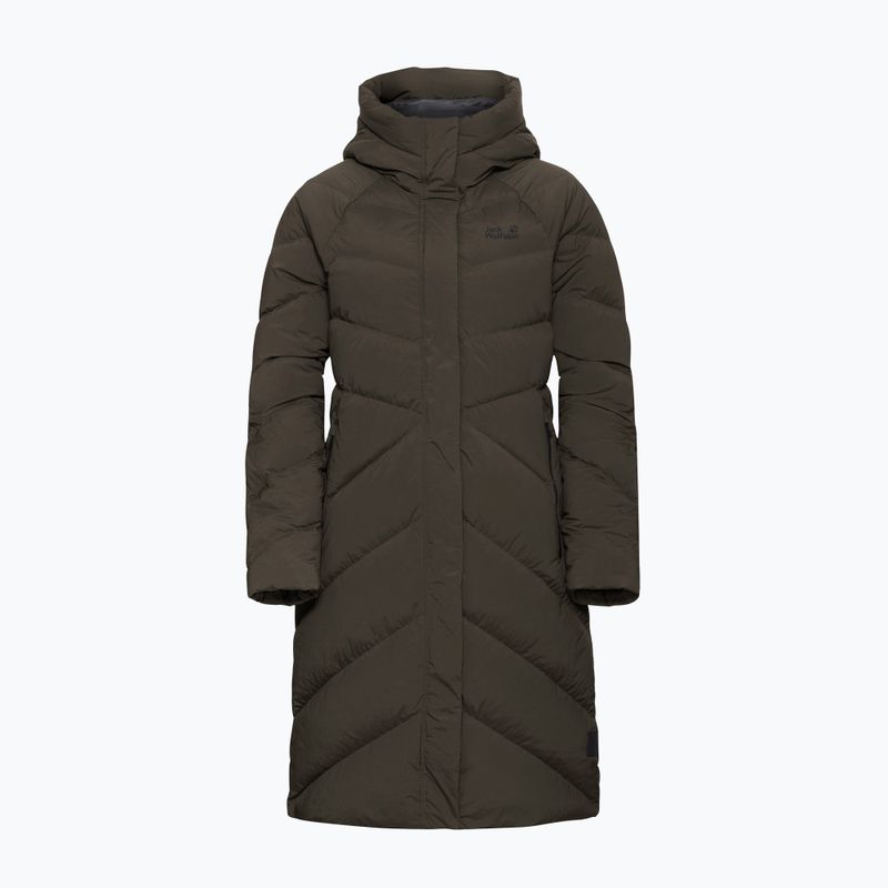 Płaszcz puchowy damski Jack Wolfskin Marienplatz Coat obsidian moss 6