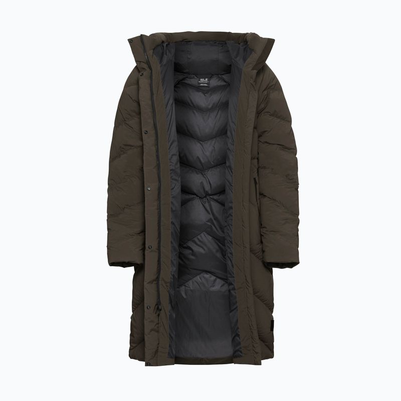 Płaszcz puchowy damski Jack Wolfskin Marienplatz Coat obsidian moss 8