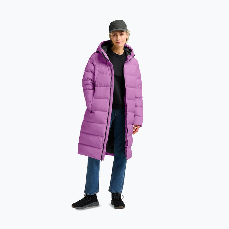 Płaszcz puchowy damski Jack Wolfskin Frozen Palace Coat vivid orchid 3