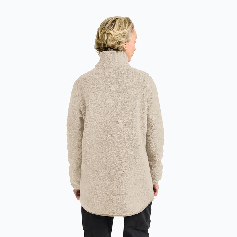 Bluza polarowa damska Jack Wolfskin High Curl Coat oyster 3