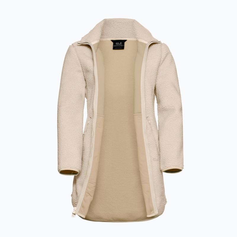 Bluza polarowa damska Jack Wolfskin High Curl Coat oyster 9