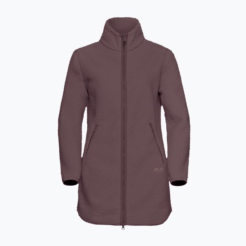 Bluza polarowa damska Jack Wolfskin High Curl Coat sheer plum 7