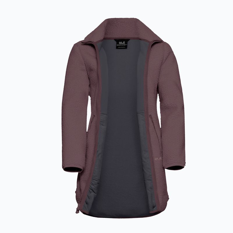 Bluza polarowa damska Jack Wolfskin High Curl Coat sheer plum 9