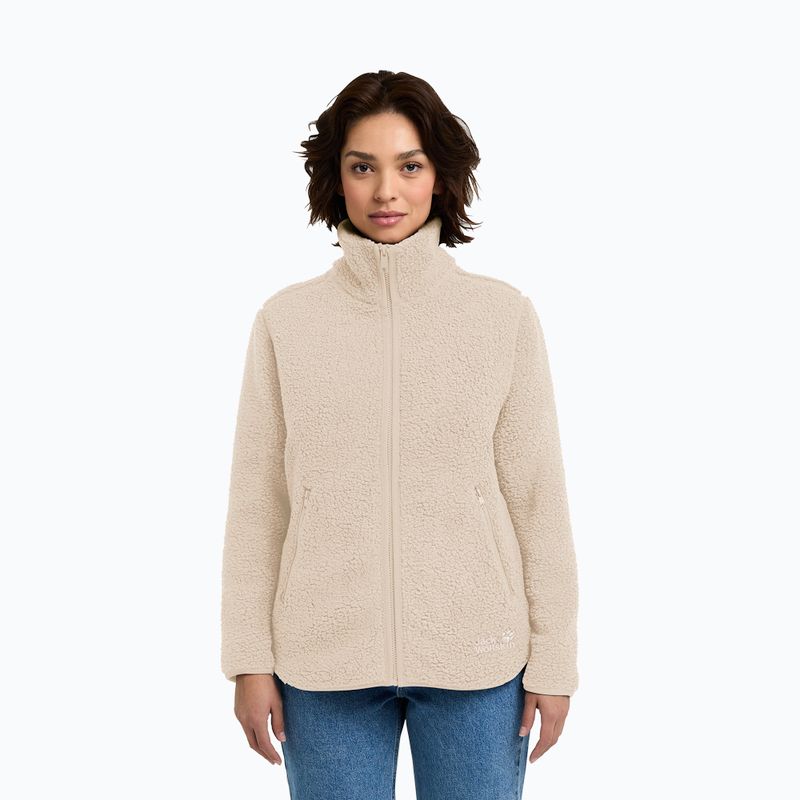 Bluza polarowa damska Jack Wolfskin High Curl oyster