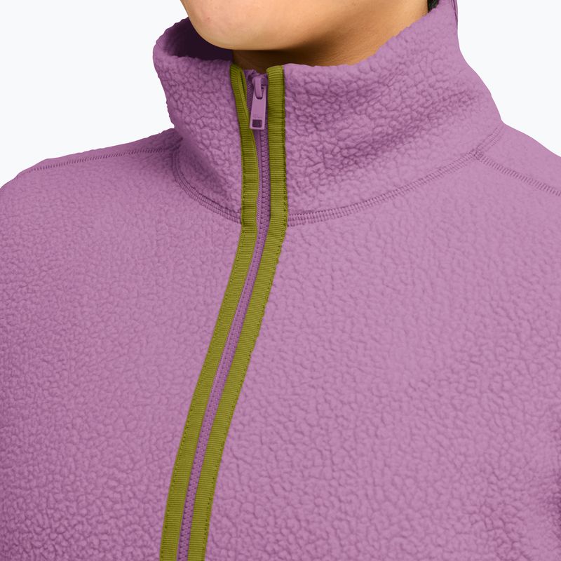 Bluza polarowa damska Jack Wolfskin Lite Curl Full Zip vivid orchid 4