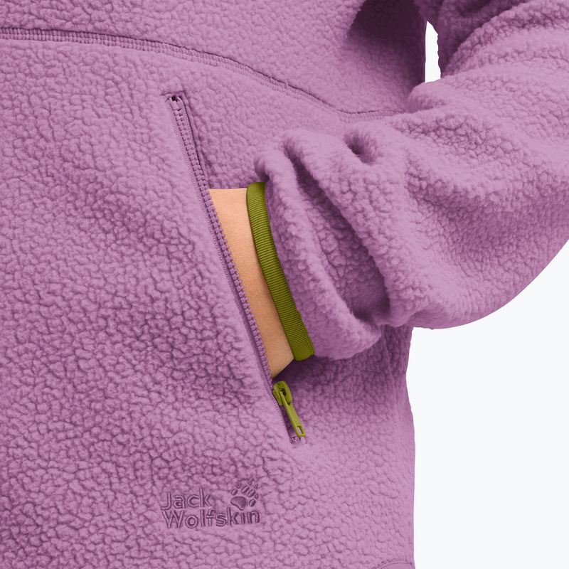 Bluza polarowa damska Jack Wolfskin Lite Curl Full Zip vivid orchid 5