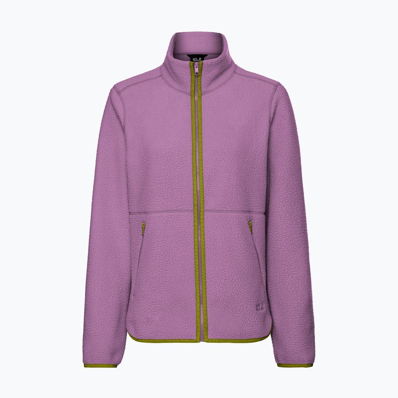 Bluza polarowa damska Jack Wolfskin Lite Curl Full Zip vivid orchid 7