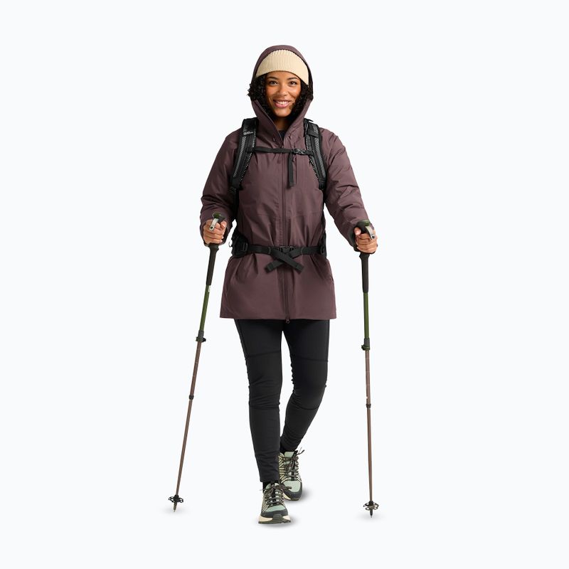 Kurtka puchowa damska Jack Wolfskin Icecape 2L Down Ins Rds sheer plum 2