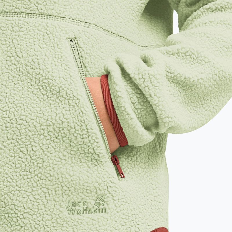 Bluza polarowa damska Jack Wolfskin Lite Curl Full Zip melon 5