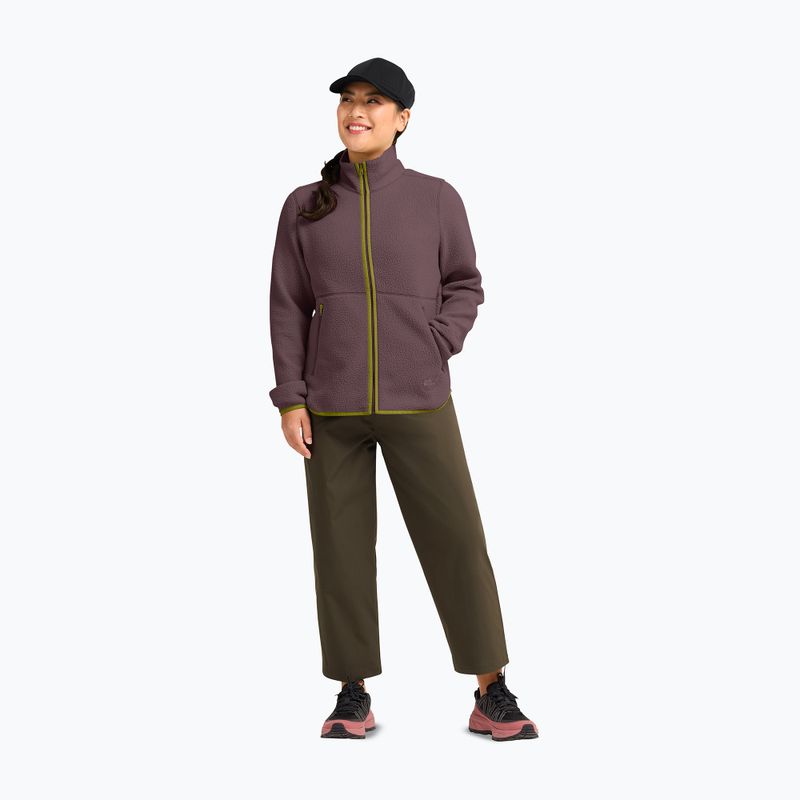 Bluza polarowa damska Jack Wolfskin Lite Curl Full Zip sheer plum 2