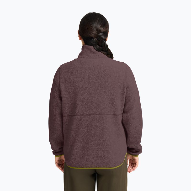 Bluza polarowa damska Jack Wolfskin Lite Curl Full Zip sheer plum 3