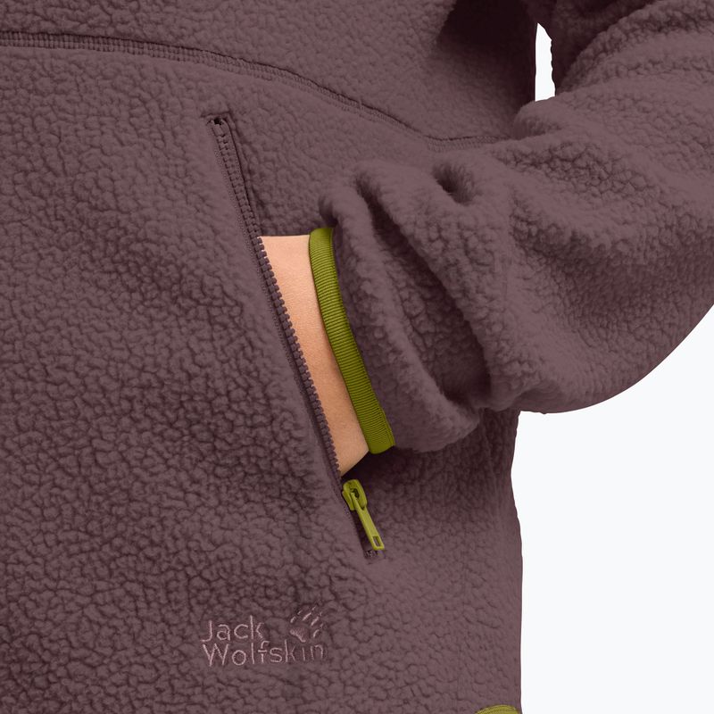 Bluza polarowa damska Jack Wolfskin Lite Curl Full Zip sheer plum 5