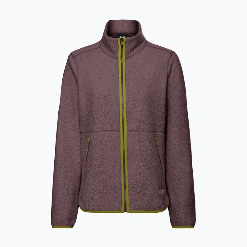 Bluza polarowa damska Jack Wolfskin Lite Curl Full Zip sheer plum 7
