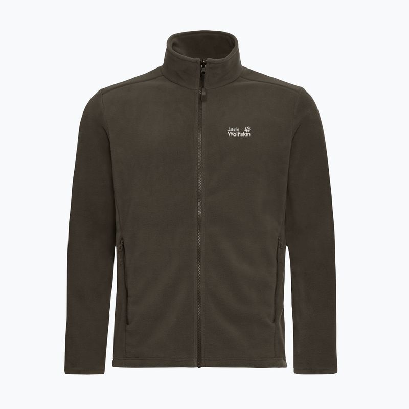 Bluza polarowa męska Jack Wolfskin Taunus 200 Full Zip obsidian moss 7