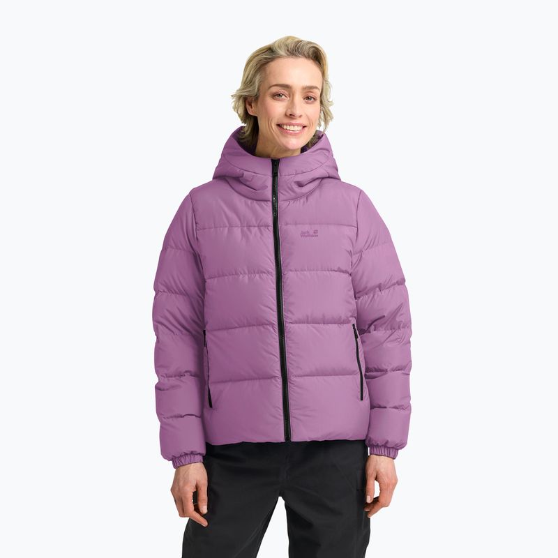Płaszcz puchowy damski Jack Wolfskin Frozen Palace vivid orchid