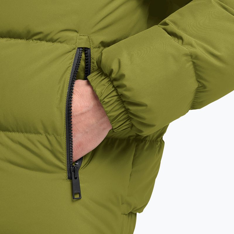 Płaszcz puchowy damski Jack Wolfskin Frozen Palace khaki green 5